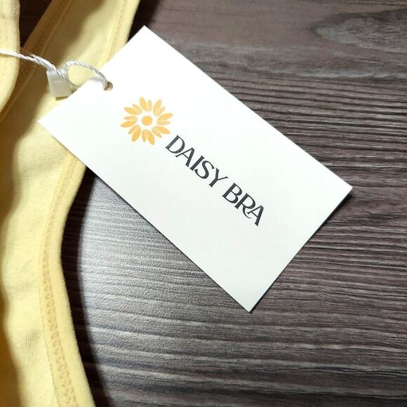 Daisy Bras Set of Two Light Yellow Front Closure Wireless Cotton Bras - Picture 9 of 9